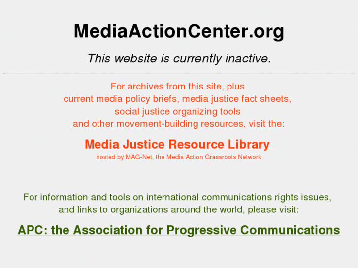 www.mediaactioncenter.org