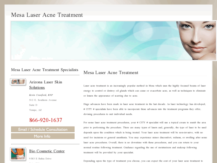 www.mesalaseracnetreatment.com