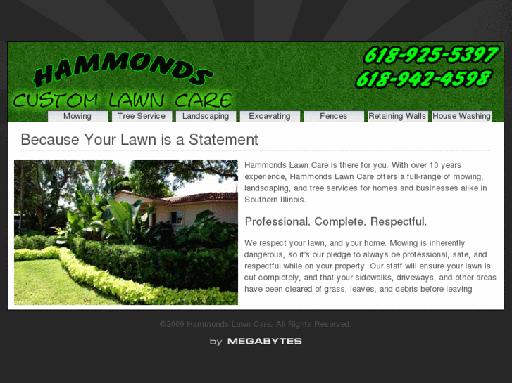 www.hammondscustomlawncare.com