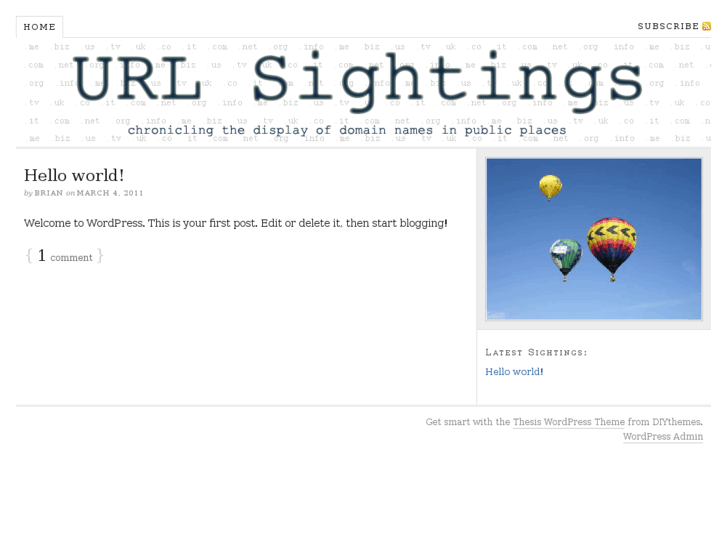 www.urlsightings.com