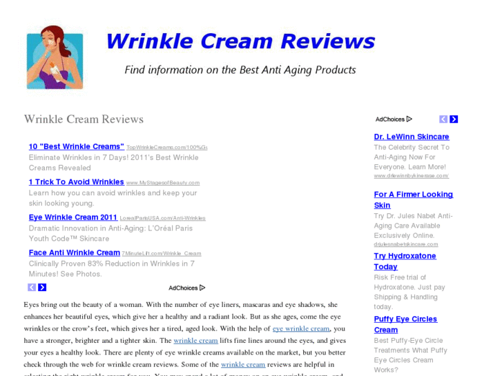 www.wrinklecreamcure.com