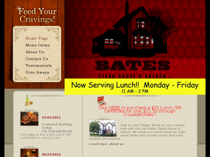 www.batessteakhouse.com
