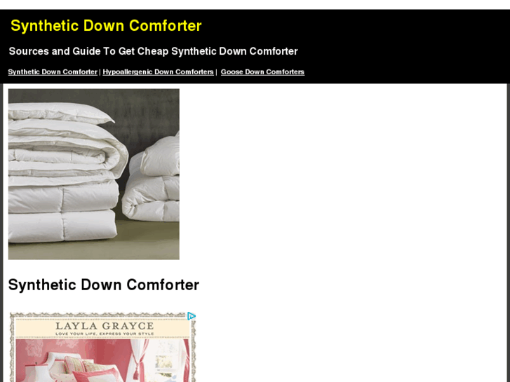 www.syntheticdowncomforter.com