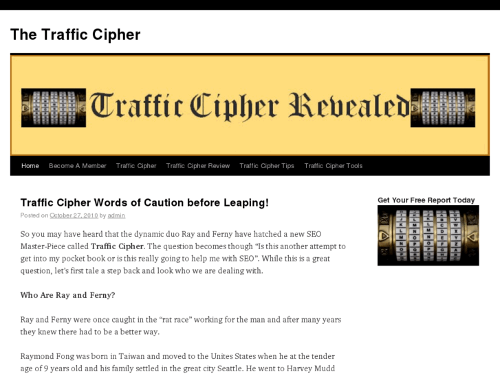 www.thetrafficcipher.com