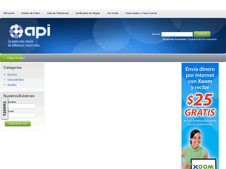 www.adhesivosyproductosindustriales.net