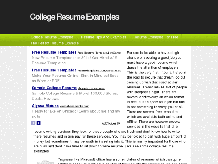 www.collegeresumeexamples.info