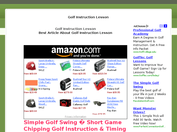 www.golfinstructionlesson.com