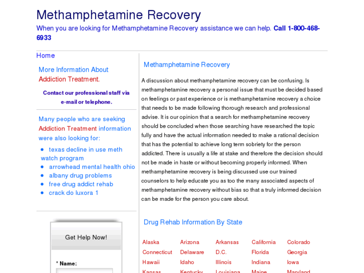 www.methamphetaminerecovery.com