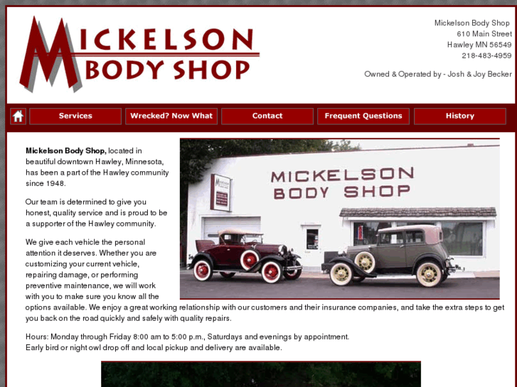 www.mickelsonbodyshop.com