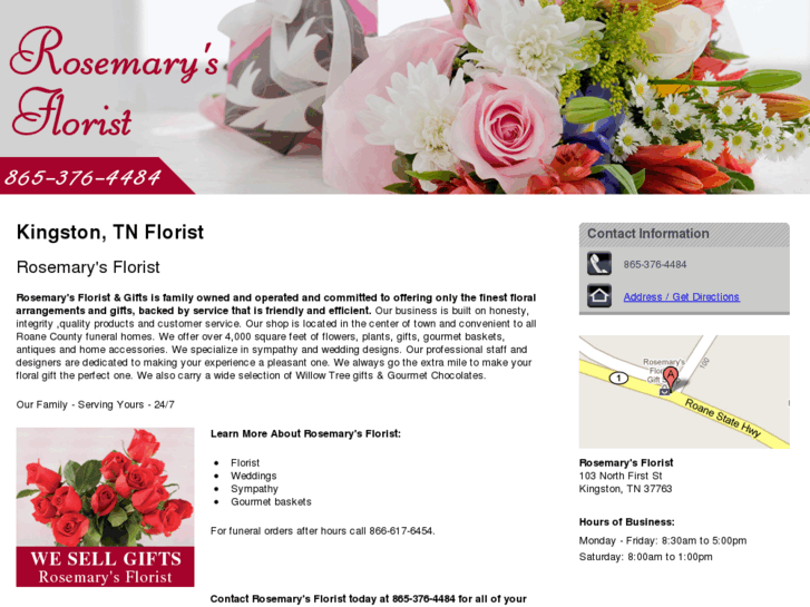 www.rosemarysfloristtn.com