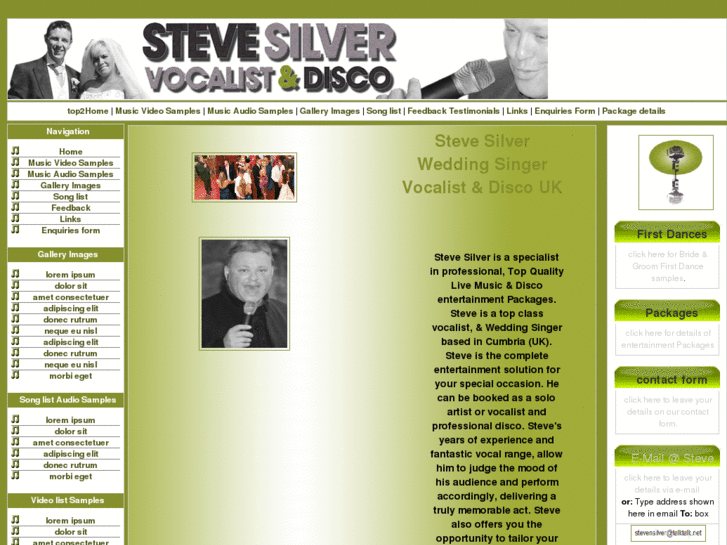 www.stevesilverweddingsinger.com