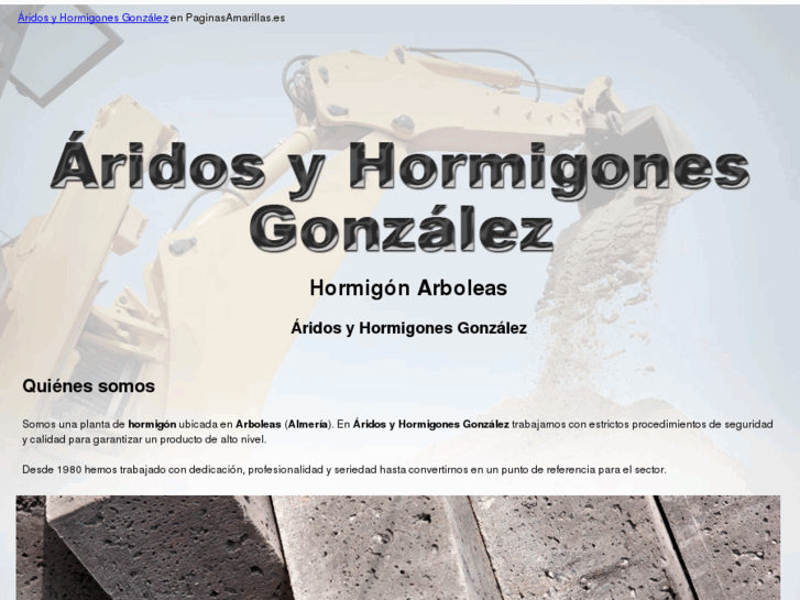 www.aridosyhormigonesgonzalez.com