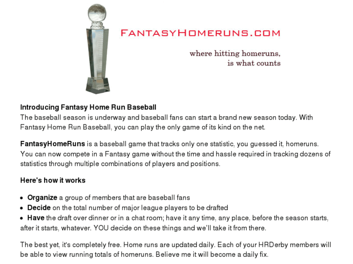 www.fantasyhomeruns.com