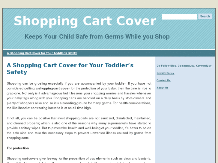 www.shoppingcartcover.org