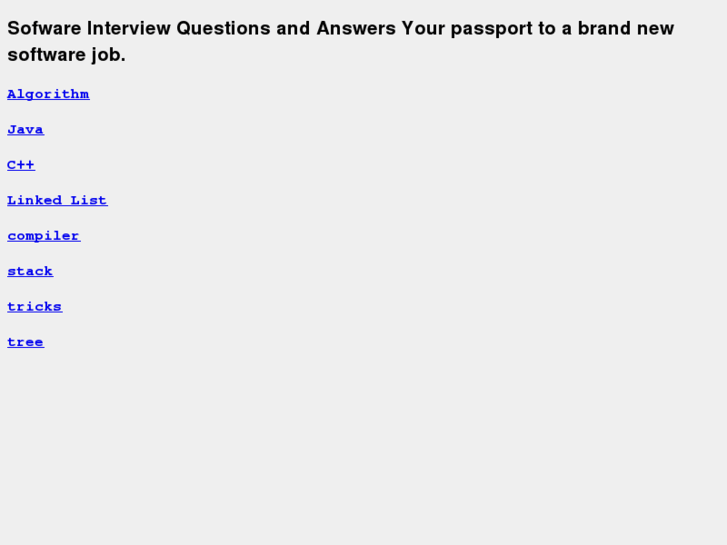 www.softwareinterviewqna.com