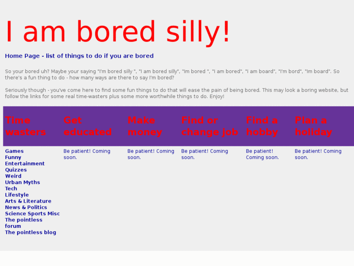 www.iamboredsilly.com