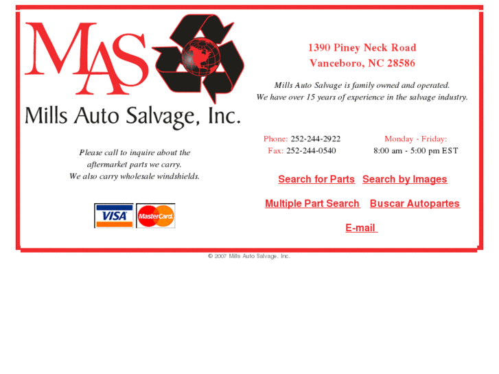 www.millsautosalvage.com