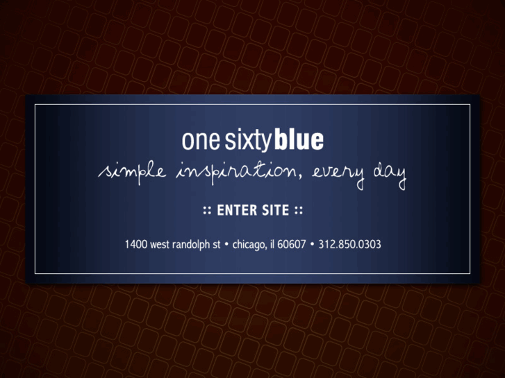 www.onesixtyblue.com