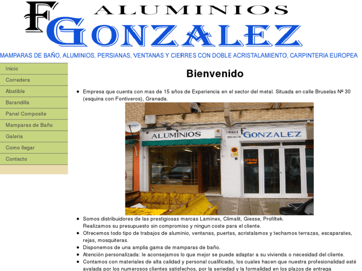 www.aluminiosfgonzalez.com