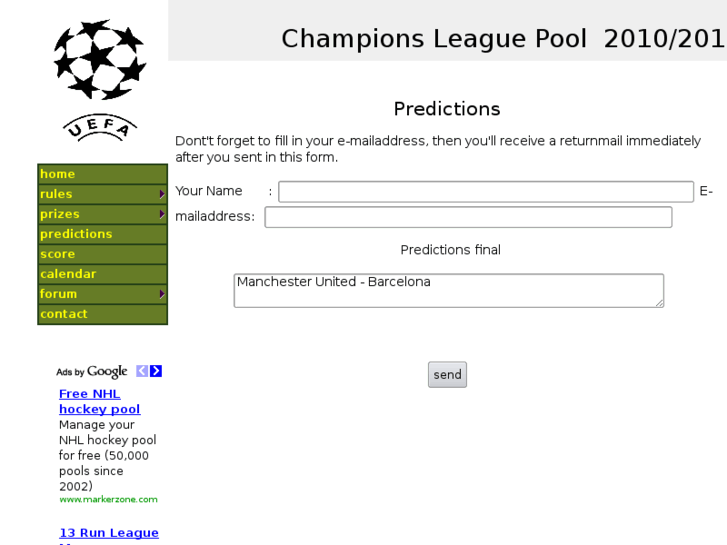 www.championsleaguepool.com