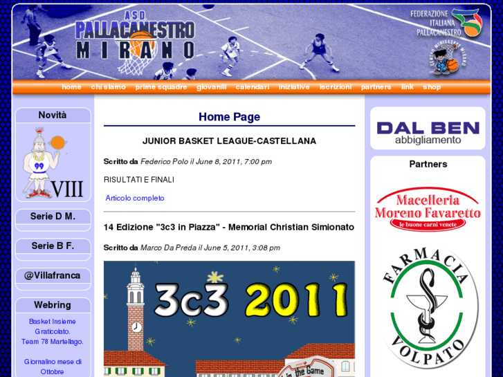 www.pallacanestromirano.it