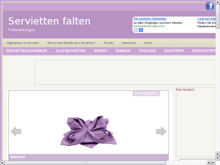 www.servietten-falten.com