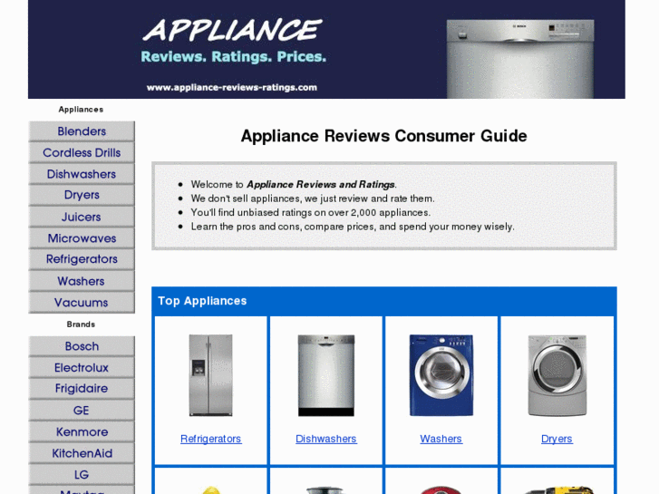 www.appliance-reviews-ratings.com