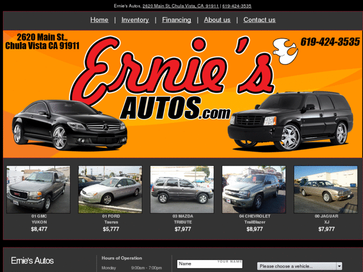 www.erniesautos.com