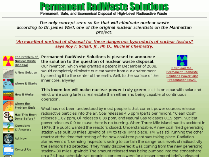 www.permanentradwastesolutions.com