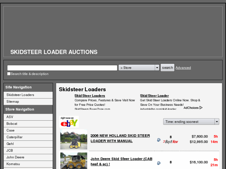 www.skidsteerloaderauctions.com