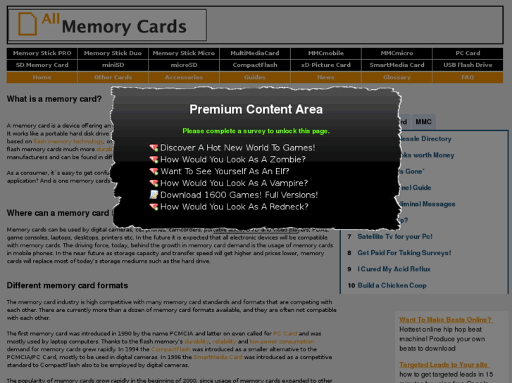 www.allmemorycards.com