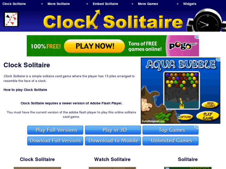www.clocksolitaire.com