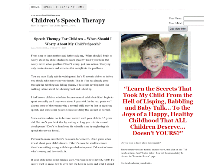 www.improveyourchildsspeech.com