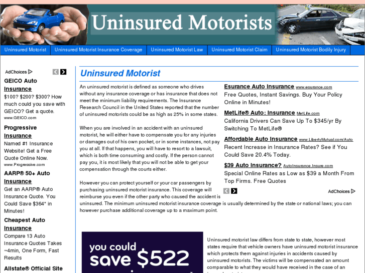 www.uninsuredmotorists.net