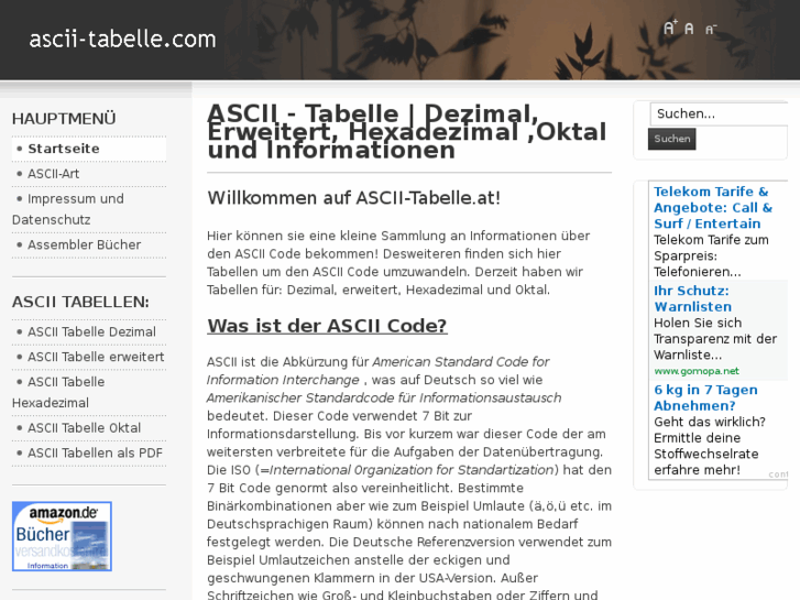 www.ascii-tabelle.com