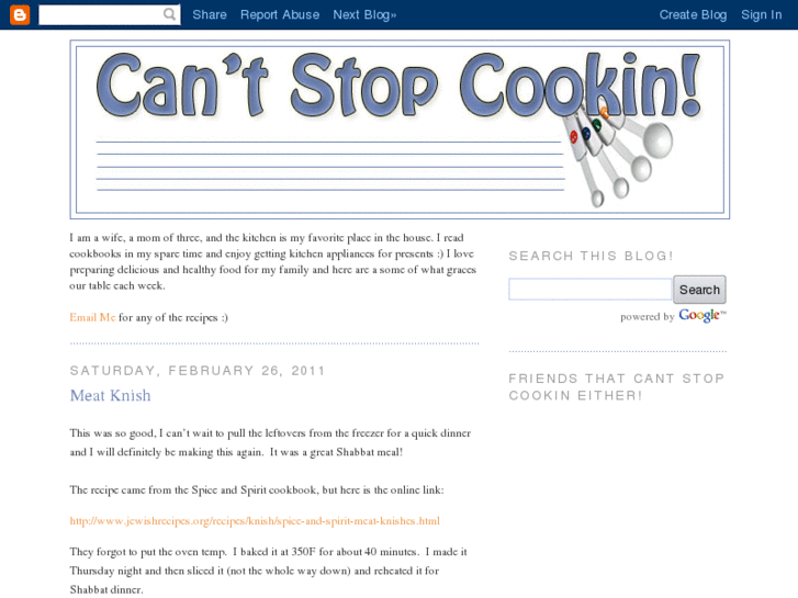 www.cantstopcookin.com