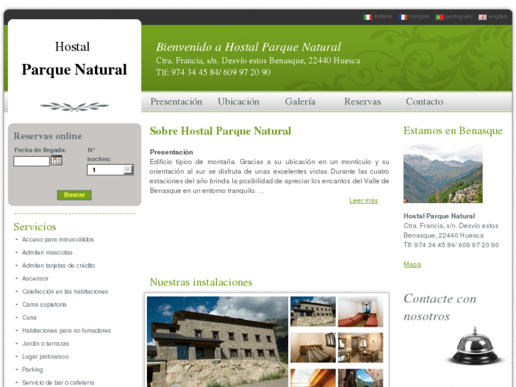 www.hostalparquenaturalbenasque.com