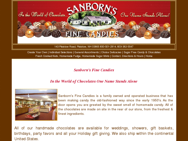 www.sanbornsfinecandies.com