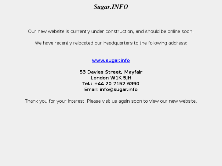 www.sugar.info