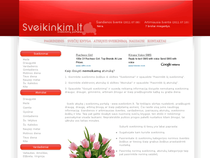 www.sveikinkim.lt