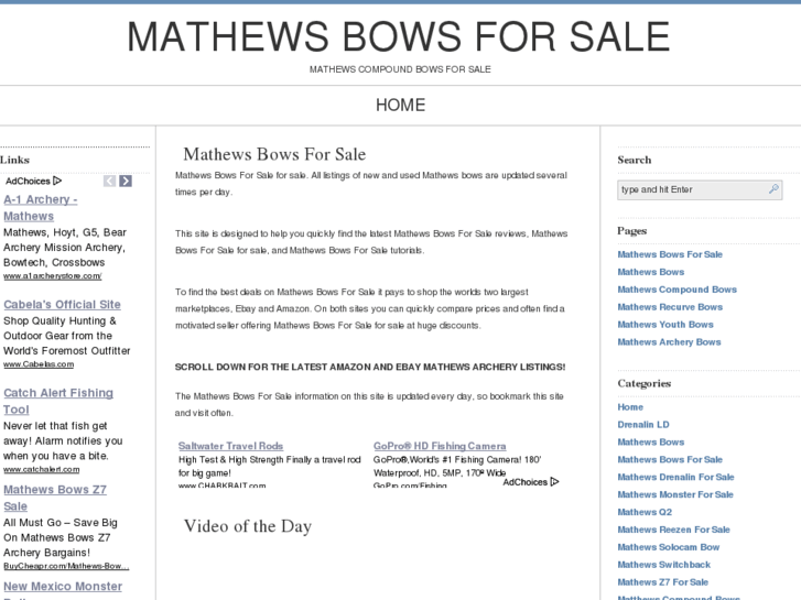 www.mathewsbowsforsale.com