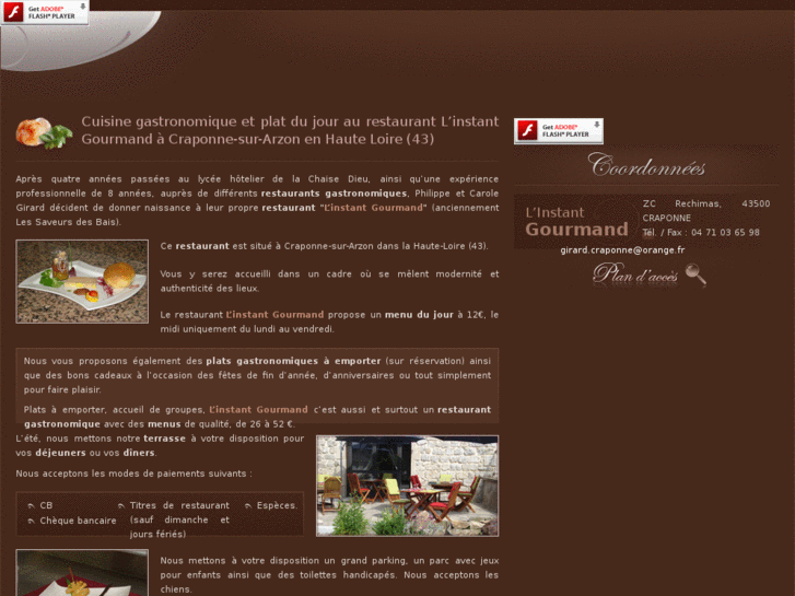 www.restaurant-linstantgourmand-43.com