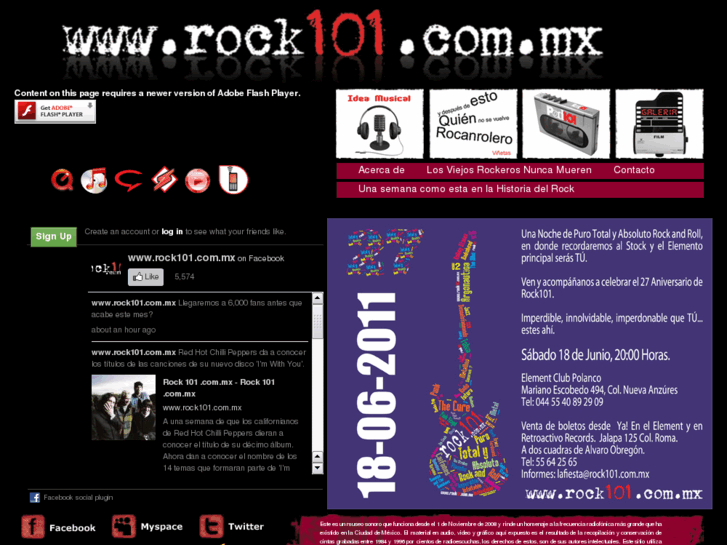 www.rock101.com.mx