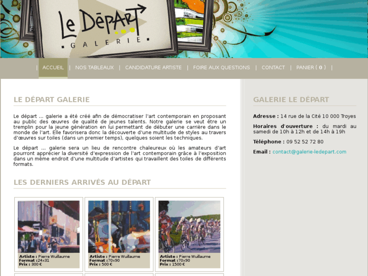 www.galerie-ledepart.com