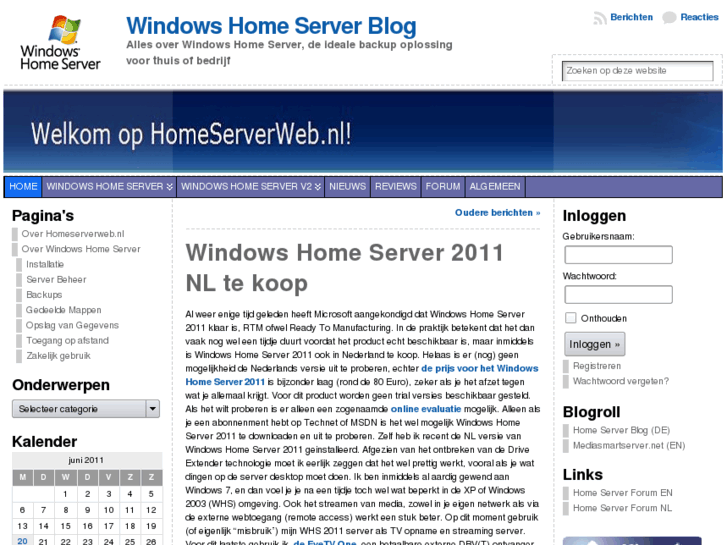 www.homeserverweb.nl