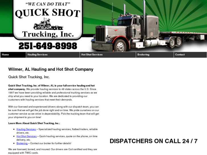 www.quickshottrucking-hotshot.com