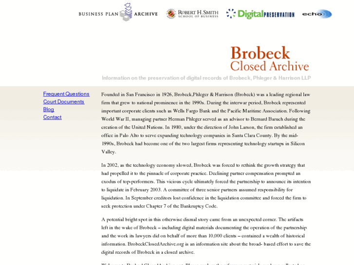 www.thebrobeckarchive.org