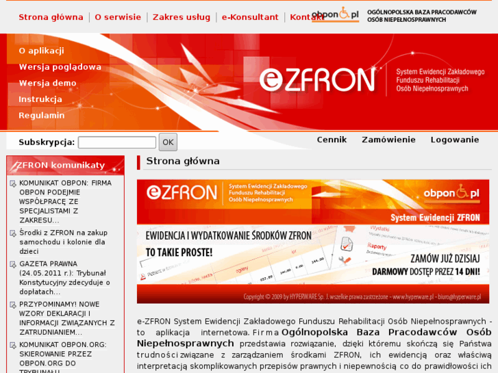 www.e-zfron.pl