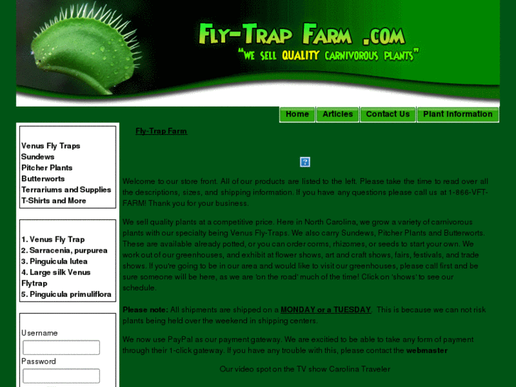 www.flytrapfarm.com