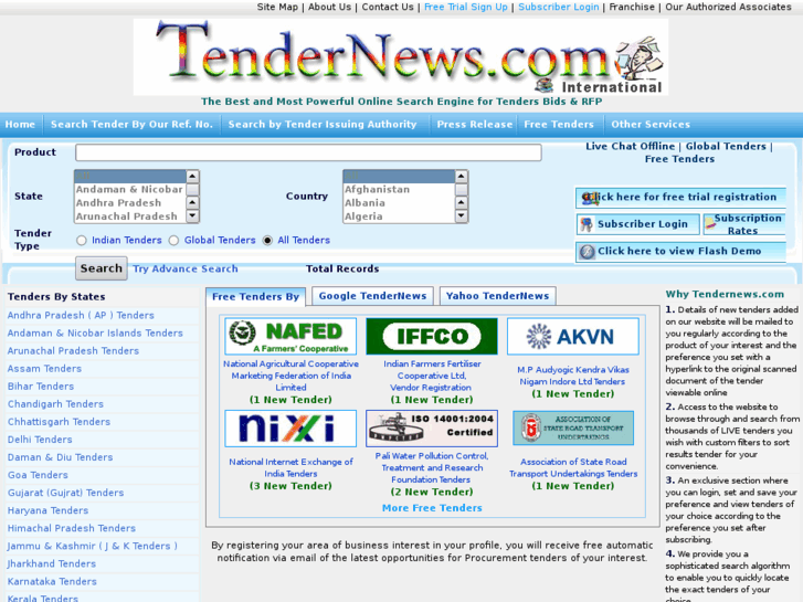 www.tendernews.net